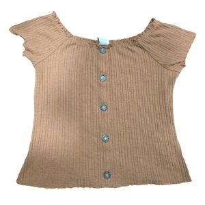 NO BOUNDARIES LAVISH TAN TANK TOP XL,XG